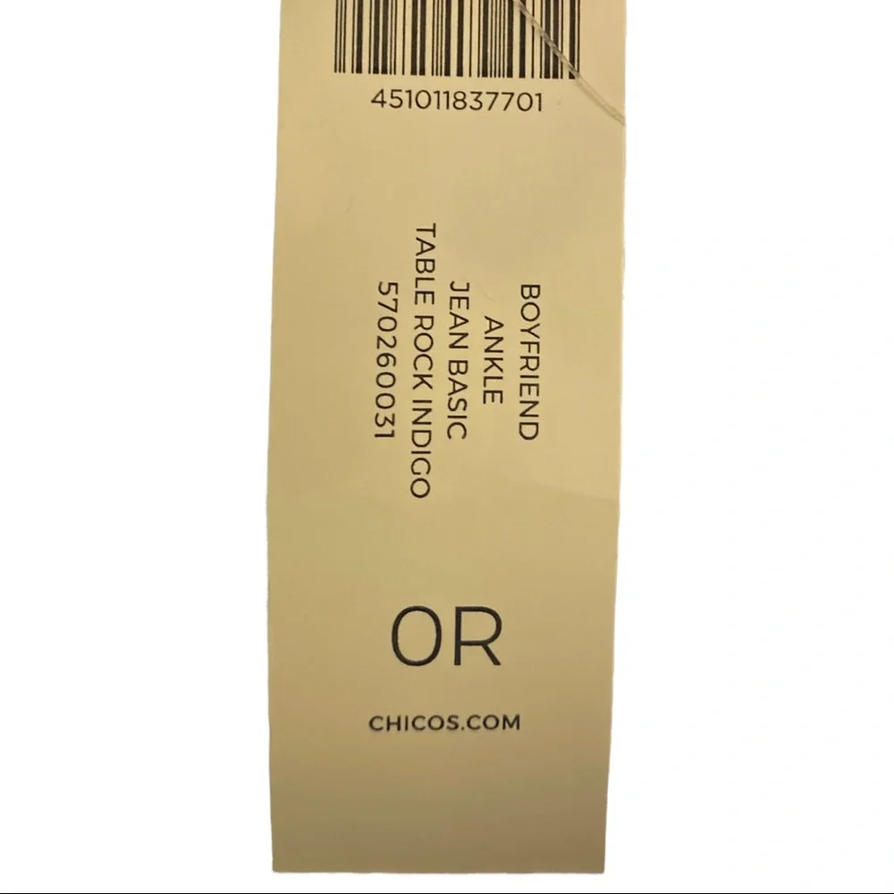 Chico’s Boyfriend Ankle Jeans Size 4 - Picture 10 of 10